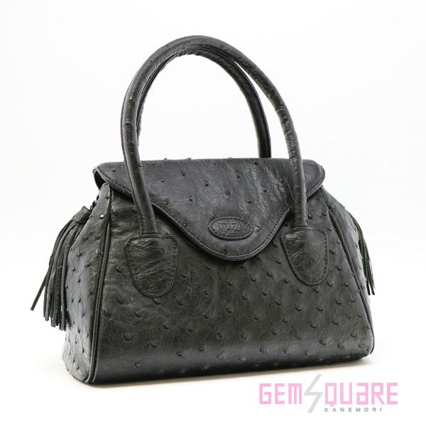 IBIZA　オーストリッチ　ハンドバッグ中古美品！ IBIZA（イビサ） 【値下げ交渉可】IBIZA イビザ オーストリッチ