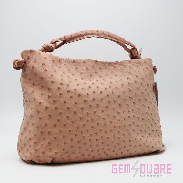 値下げ交渉可】CRESCEND オーストリッチ 2way バッグ ピンク 未使用品  