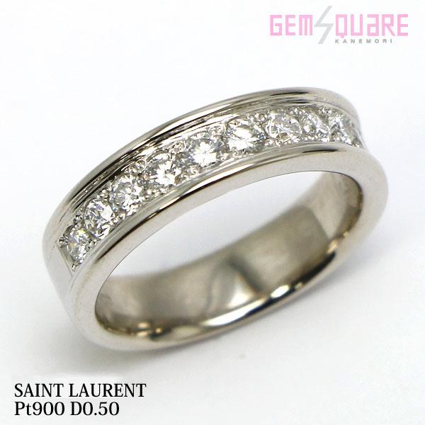 Yves Saint Laurent サンローラン PT900 リング 約9号 Yves Saint Laurent サンローラン PT900 リング 約9号
