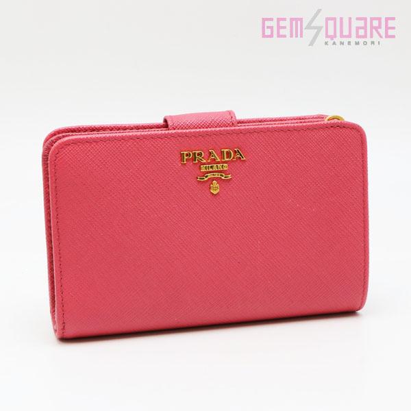 PRADA プラダ 二つ折り財布 サフィアーノメタル L字ファスナー ピオニア ピンク 中古 1ML225 楽天市場】【1ML225】PRADA プラダ 二つ折り財布 サフィアーノメタル L