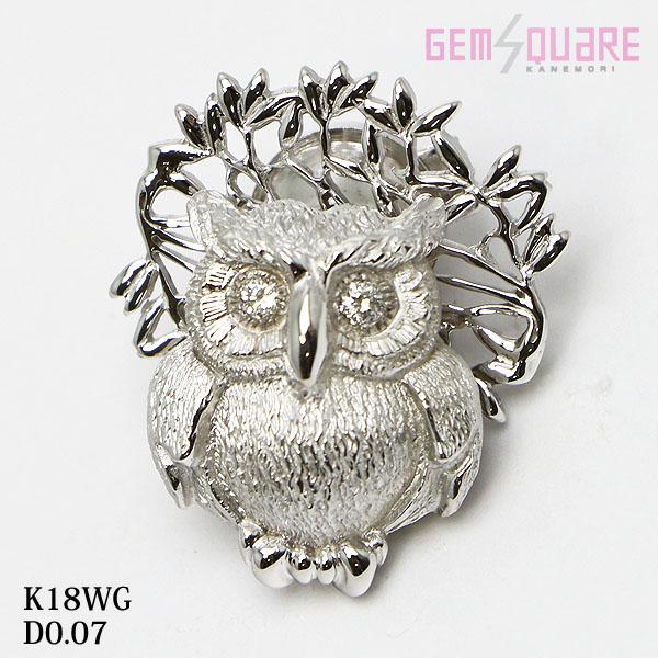 値下げ交渉可】K18WG ダイヤモンド ブローチ D0.07 6.9g 値下げ交渉可】K18WG ダイヤモンド ブローチ D0.07 6.9g