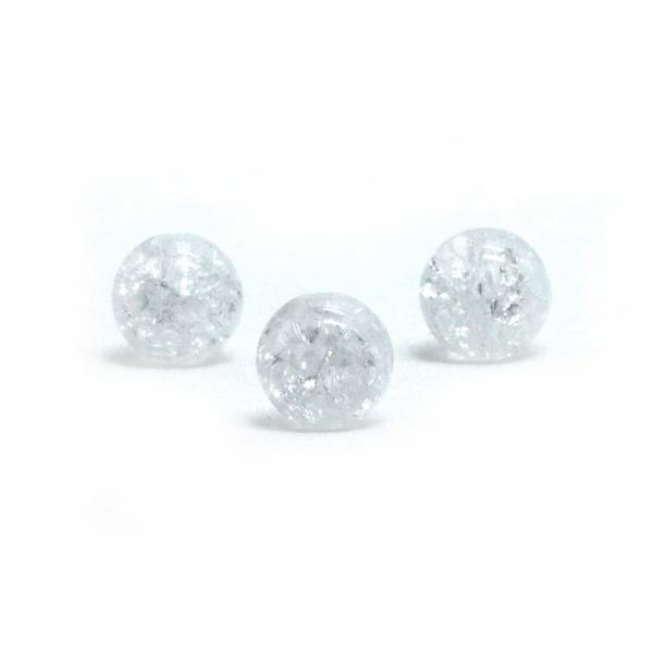 パワーストーン 天然石 ビーズ 1粒売り クラッシュクリスタル 丸玉 8mm