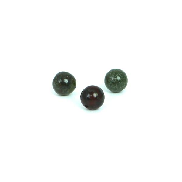 パワーストーン 天然石 ビーズ 5粒売り ドラゴンブラッドジャスパー 丸玉 6mm