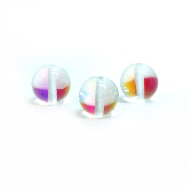 パワーストーン 天然石 ビーズ 1粒売り ルナフラッシュ（人工石） 丸玉 8mm ビーズ パワーストーン