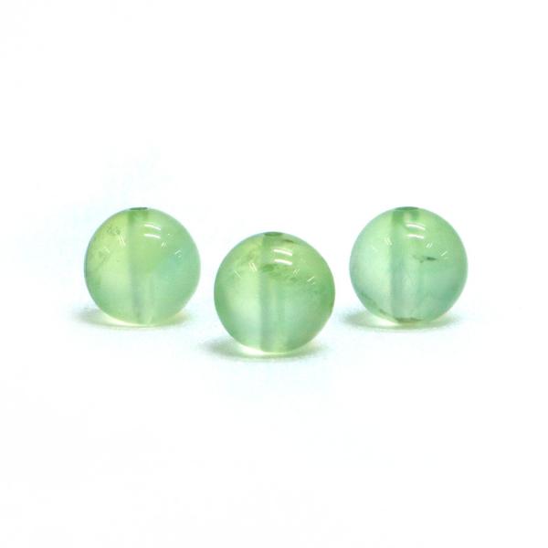 パワーストーン 天然石 ビーズ 1粒売り プレナイト 丸玉 8mm