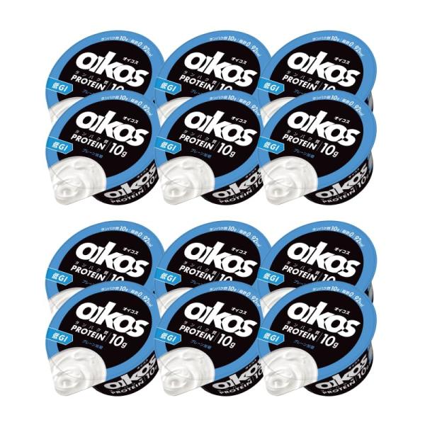 [12個] ダノン オイコス 12個 プレーン加糖 110g ヨーグルト