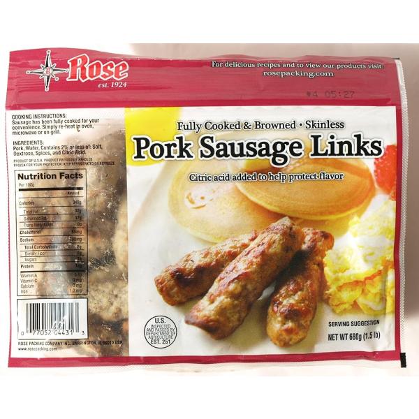 [冷蔵] ローズパッキング ROSEPACKING ポークソーセージリンクス 690g クール便配送