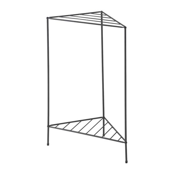 SLOKA ラック 幅45 奥行23 高さ65 スリム 棚 2段 コーナーラック オープン トイレ 玄関 三角 収納  軽量  MIP-10DGY