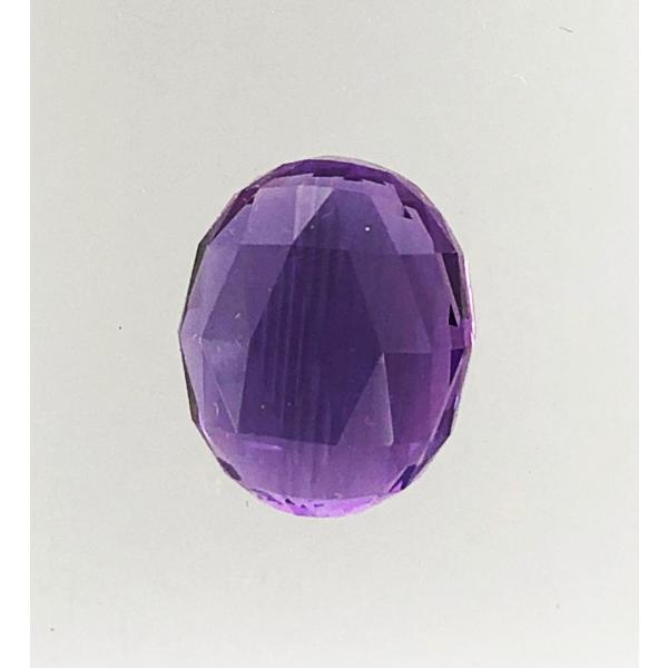 アメジスト オーバルローズカット風 15.27ct ルース ドイツ製 : gem 