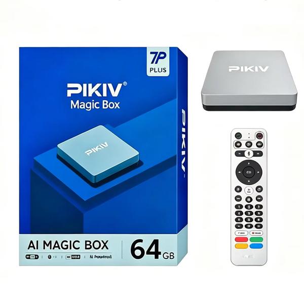 即納　PIKIV 7P PLUS　AI MAGIC BOX 64GB　TVBOX　TVボックス　WIFI6 Bluetooth5.0 4KHDR
