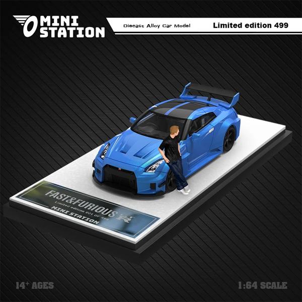 1/64 MINI STATION 日産 NISSAN GTR R35 3.0 フィギュア付 ワイルド 