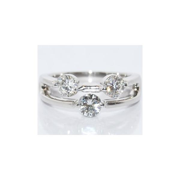 ダイヤモンド-1.003ct/SI-1 スリーストーン/トリロジー デザイン 