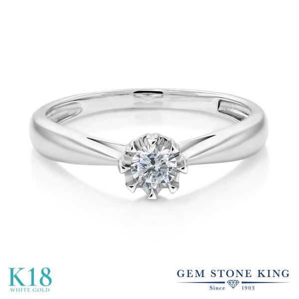 婚約指輪 レディース リング 天然 ダイヤモンド 18金 ホワイトゴールド 天然石 4月 誕生石 プレゼント 女性 ブランド  :IJM-0166-RD-0150Q7-WG18K:Gem Stone King 通販 