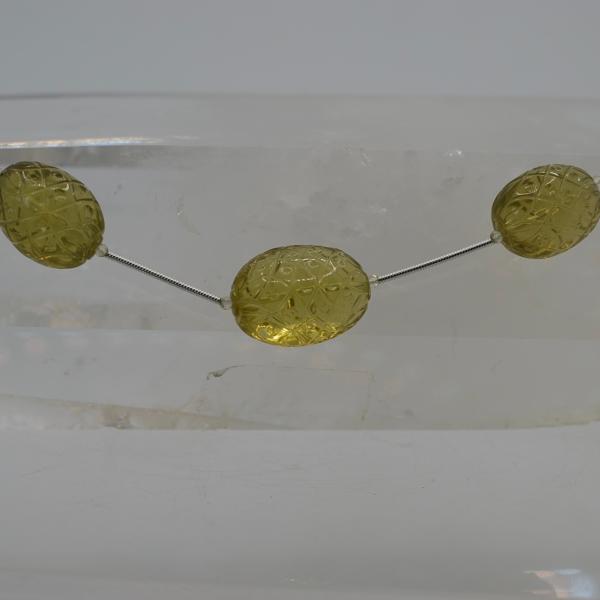 レモンクォーツ　パイナップルカット　90ct