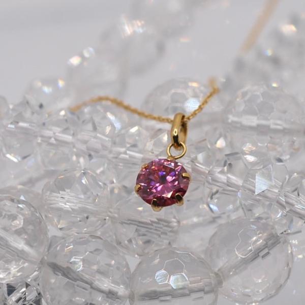 ピンクモアサナイト6ミリペンダントトップ : ジェムストーン甲府