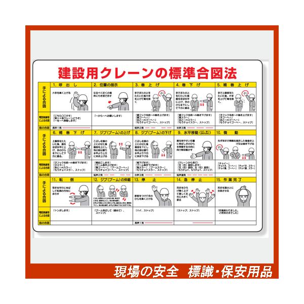 建設機械関係標識 建設用クレーンの標準合図法 450 600 1mm厚 327 32a エコユニボード製 穴４スミ Buyee Buyee Japanese Proxy Service Buy From Japan Bot Online