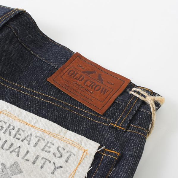 OLD CROW ペインターパンツ ダメージ加工 リペア GLADHAND OLD CROW(GLAD HAND) CROW (オールドクロウ) PAINTER - DENIM INDIGO