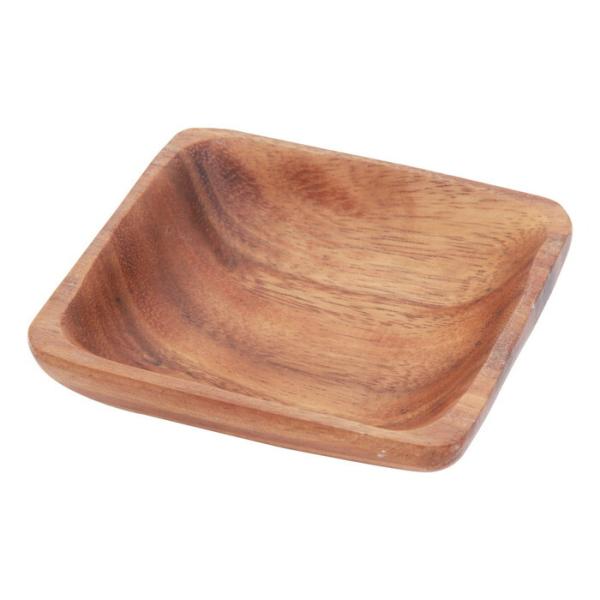 スクエアボウル アカシア S 82459・95827 ブラウン 完成品 W100×D100×H35mm 0.1kg fj-23881 送料無料 北欧 モダン 家具 インテリア ナチュラル テイスト 新