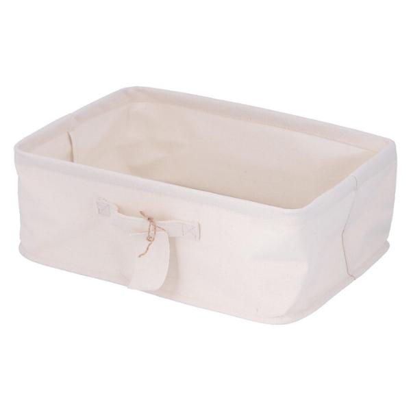 収納ボックス 魅せる 横ハーフ アイボリー 完成品 W370×D260×H130mm 0.195kg fj-52860 送料無料 北欧 モダン 家具 インテリア ナチュラル テイスト 新生活