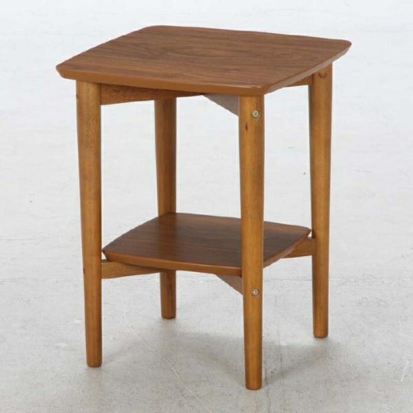 天然木ラウンドサイドテーブルスティーレ MBR 