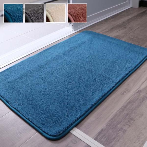 バスマット 速乾 吸水性抜群 タオル地風 さらっと 約40×60cm ブルー グレー アイボリー ピンク ihk-1302120040301 送料無料 北欧 モダン 家具 インテリア