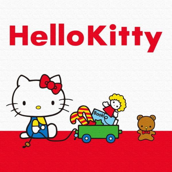 ハローキティ キティちゃん HELLO KITY Mサイズ 30cm×30cm アートパネル ファブリックパネル アートボード 壁掛け 日本製 ラッピング付き 店舗 カフェ ラウ