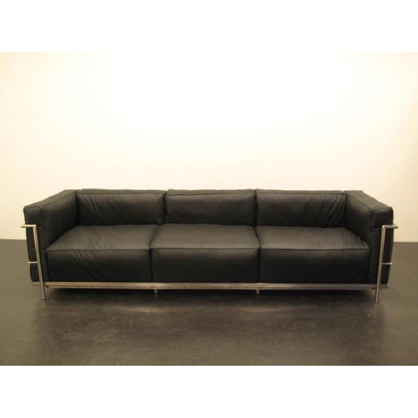 ル・コルビジェ LC3 トリプルソファ 3人掛け 総本革張り(セミアニリン) ininv0001280 ina3003lc3家具