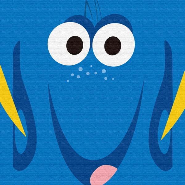 ラッピング付きドリー ファインディング ニモ ディズニー Pix 0064 Mサイズ 30cm 30cm アートパネル ファブリックパネル アートボード インテリアパネル 壁 最愛