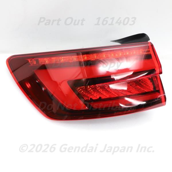 [A-49] RS4 B9 8W 左 テールライト テールレンズ テールランプ 8W9945091C クォーター側 8WDECF アバント アウディ A4 S4