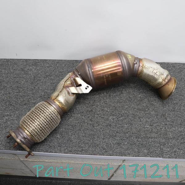 [W-1]ベントレー ベンテイガ W12 右 触媒 マフラー 36A254250B 中古