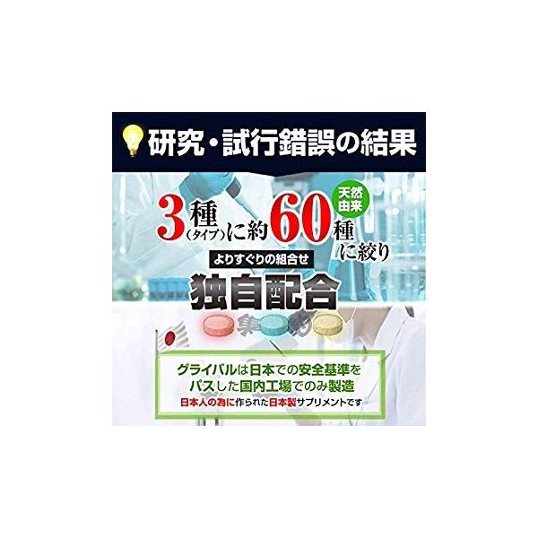 自信増大サプリメント グライバル ３箱９０日分 情熱セール Guraival