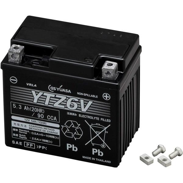 Gs Yuasa ジーエスユアサ シールド型 引出物 液入充電済 Ytz6v バイク用バッテリー