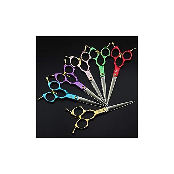 Moontay 6 5インチ カットシザー 毎週更新 ハサミ トリミング セニングシザー トリマー ペット美容 プロ仕様 犬猫用 毛切り 航空アルミニ