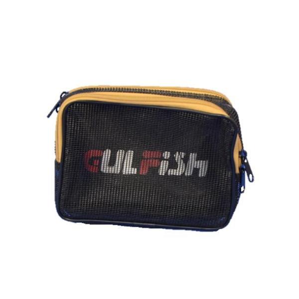 初心者 おすすめ 釣りポーチ 小物入れ おしゃれ 軽量 釣り ポーチ 軽い メッシュポーチ アウトドア ダブルファスナー ブラック 収納 小物整理