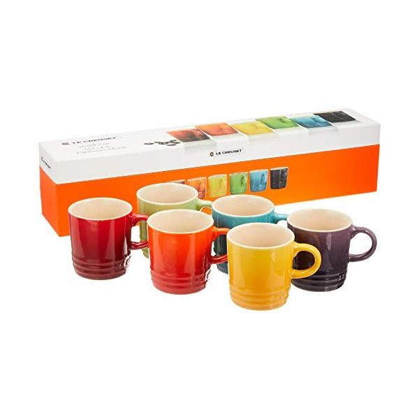 ル クルーゼ Le Creuset マグカップ ミニ マグ レインボーコレクション 対応 電子レンジ セット ブランド激安セール会場 耐冷 日本 6個 耐熱 オーブン