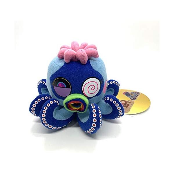 驚きの値段 村上隆 Kaikai Kiki オクトパス ぬいぐるみ クッション 小 Camo Octopus Mr Blue ミニ 青ダコカモ君