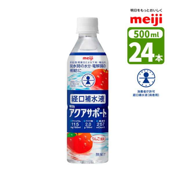 明治（meiji） 【送料無料】経口補水液 アクアサポート りんご風味