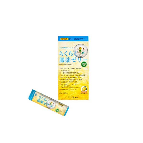 らくらく服薬ゼリー　レモン味 らくらく服薬ゼリー レモン味 25g×6本入 服薬補助飲料 ゼリー状