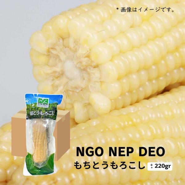 糯 トウモロコシ（中国産）　１本　　糯 トウモロコシ 260g, NGO NEP HSC-もちとうもろこし-　中国産特有のもちもち食感トウモロコシ日本産との食感の違いを楽しんでみてください♪電子レンジで簡単調理・直ぐにお召し上がりになれます...