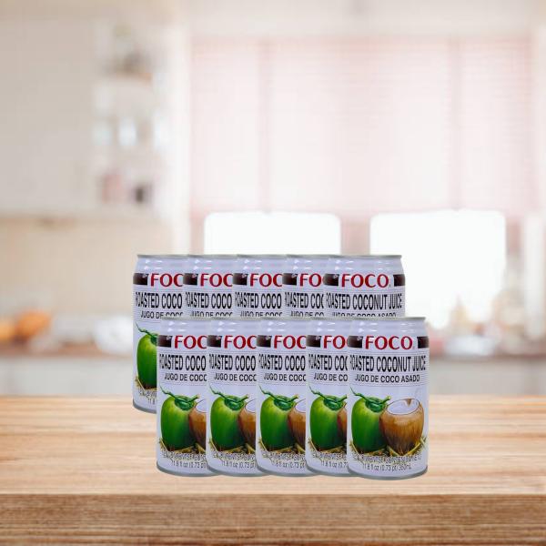 FOCO ローストココナツジュース, 缶 350ml, NUOC DUA NUONG FOCO商品基本情報商品コード　FOCO03原材料　ココナッツ果汁、果粒、砂糖／香料、pH調整剤(クエン酸)、保存料（亜硫酸K）内容量　350ml賞味期間...