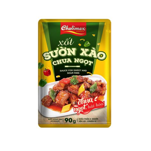 チョリメックス甘酸っぱいスペアリブソース 90g　　 XOT SUON XAO CHUA NGOT CHOLIMEX <br>お肉に漬込んで焼くだけで、簡単にスペアリブ料理がお楽しみいただけます。<br><br...