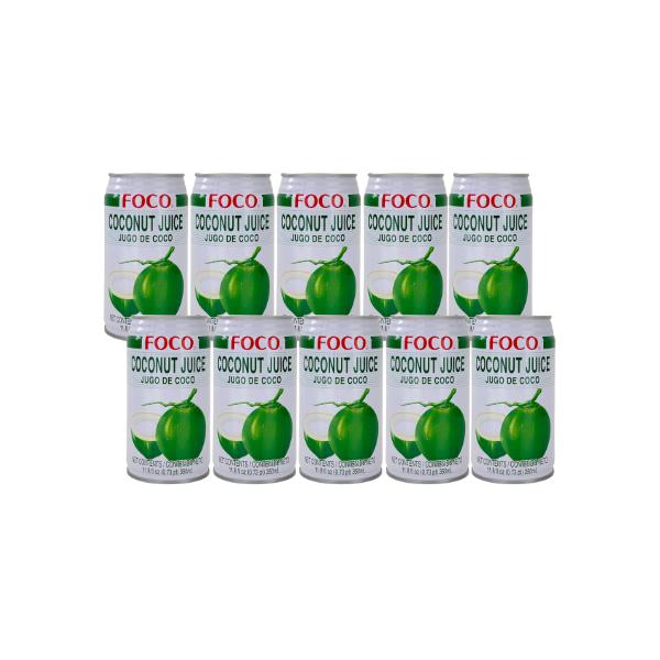 甘さ控えめで、ココナッツ本来の味が楽します。カクテル作りにも使える、万能ジュースです。原産国　タイ  　FOCO ココナツジュース缶   350ml　　（よく冷やしてお飲みください）商品基本情報原材料　ココナッツ果汁、砂糖、果粒/ pH 調...