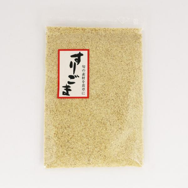 品目：すりごま（白）〇名称：すりごま〇原材料名：すりごま（国内製造）〇内容量：80g〇送料設定料金：有料〇保存方法/注意事項・高温多湿および直射日光の場所を避け、常温保存してください。・おいしさを保つため、脱酸素剤を封入しています。　食べら...