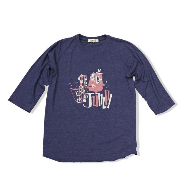 Mooche.ロングスリーブTシャツ　JUMP!!　ネイビー