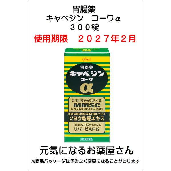 他サイト： 胃腸薬　キャベジンコーワα　３００錠の商品画像