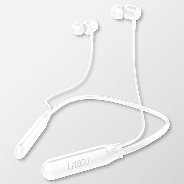 Lazos Bluetooth5 1 Edr対応 防水ネックバンド型ワイヤレスイヤホン 白 L Bte W Ga Web通販ショップgeno Yahoo 店 通販 Yahoo ショッピング