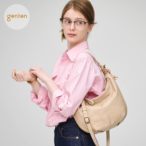 ゲンテン genten 45130 エアカーブ 2wayショルダーバッグ 本革 汗や水に強い ゴートレザー
