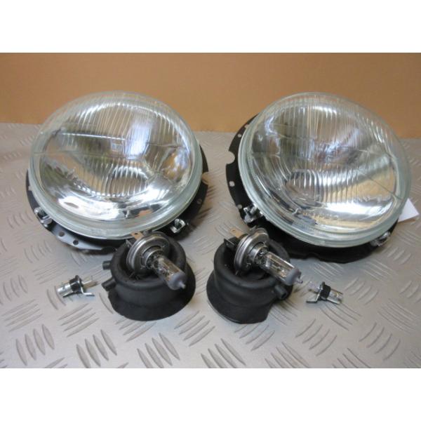 1967-1978 VW空冷 ビートル ヘッドライト H4 assy 左右pr NEW TYPEIII トランスポーター 12V