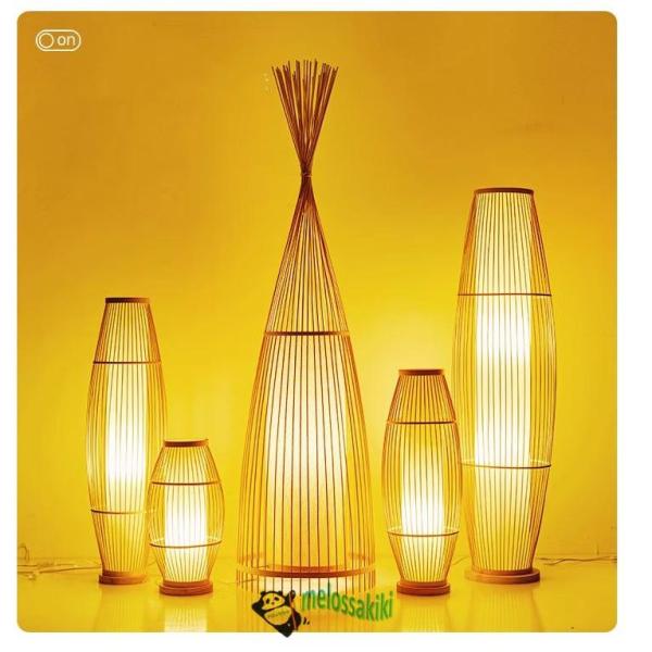 フロアランプ　竹編み　和風 genwa-shop_p21423256a636