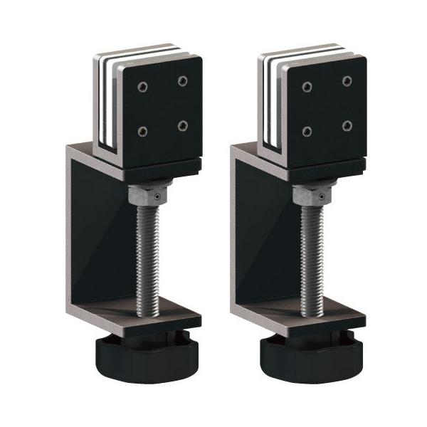 [Release date: March 3, 2021]●材質：アルミニウム＋樹脂●仕上：黒 焼付塗装●特徴・天板の厚みが50mmまで対応できます。・天板のエッジに多少の丸みや傾斜があっても、取り付けできます。　※すべての天板に取り付けが...